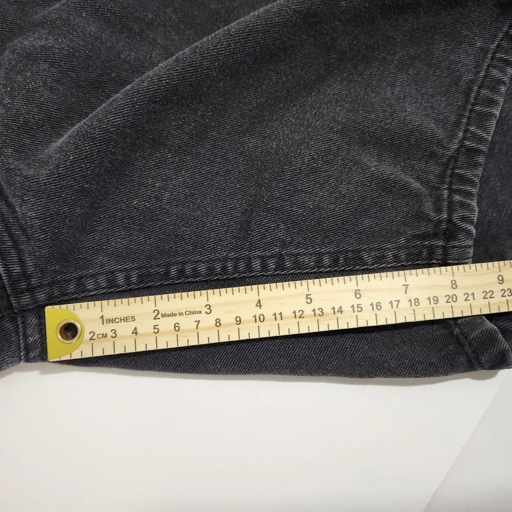 Route 66 Relaxed Fit Black Denim Jeans Mens Size 42 Dark Wash Wide Leg Jorts Y2K